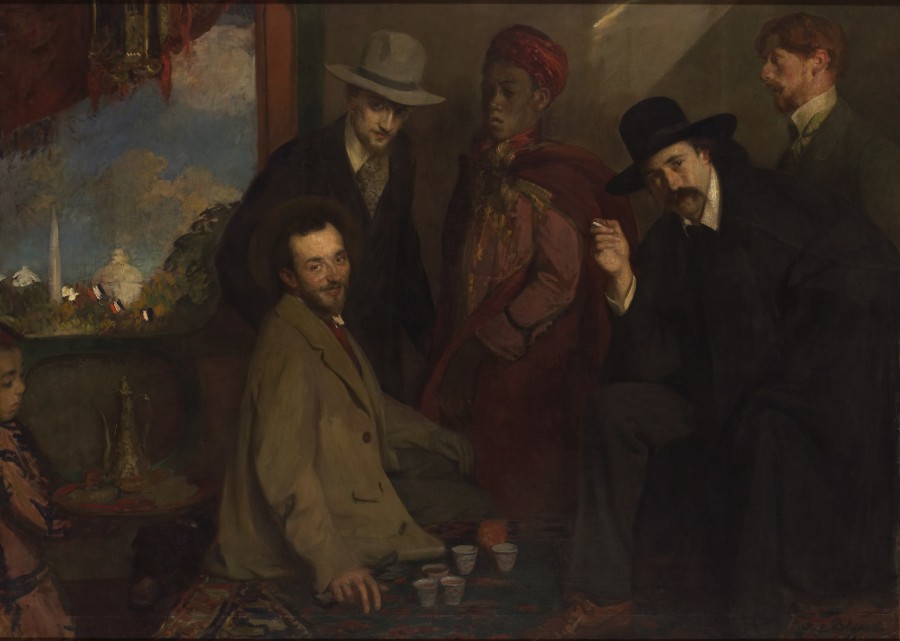 André Gide et ses amis au Café maure de l’Exposition universelle de 1900