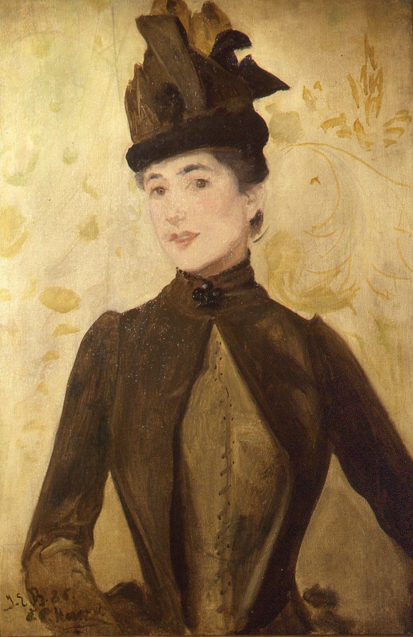 Henriette Chabot au chapeau