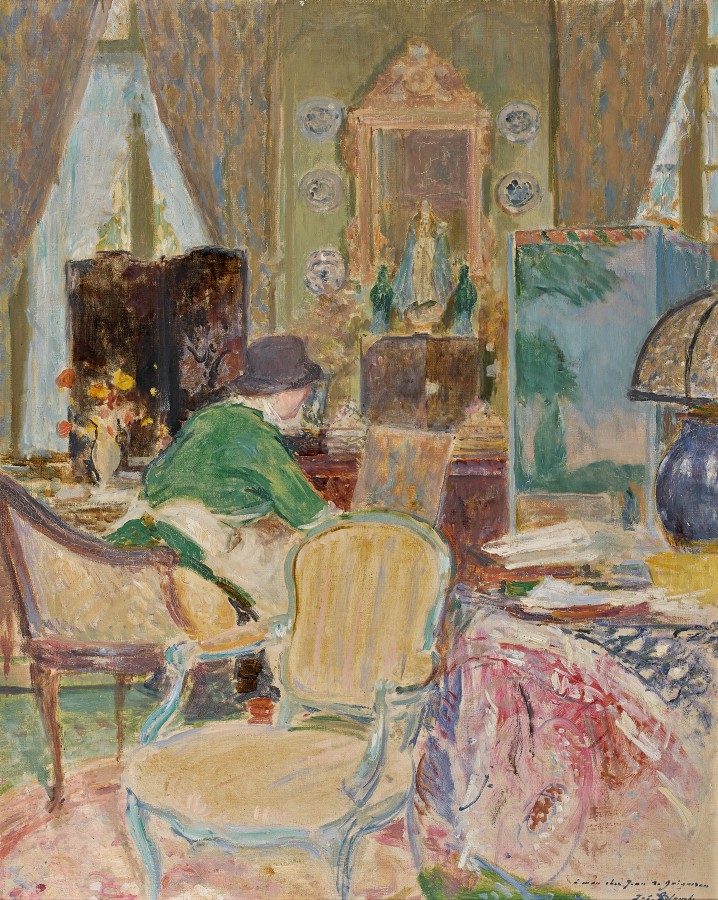 Le Salon jaune au manoir du Tot à Offranville